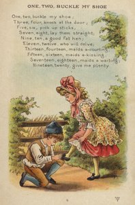 Mondóka: One, Two, Buckle My Shoe (chromolitho)