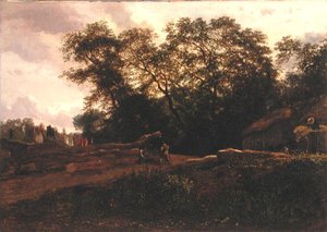 Az erdő széle, 1830-as évek vége (olaj, vászon) alkotó: Constant Emile Troyon