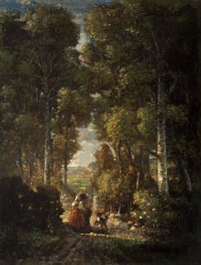 Village Road (Le Chemin du Village) 1830-60 körül alkotó: Constant Emile Troyon