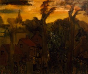 Jabbeke 1940-ben, Constant Permeke (1886-1952), olaj, vászon. Belgium, XX. század.