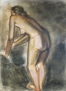 Álló akt, Constant Permeke (1886-1952). Belgium, XX. század.
