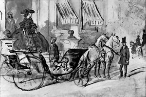 Going for a Drive, 19. század, 1930. alkotó: Constantin Guys