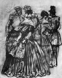 Szolgálaton kívül, 19. század, 1930 alkotó: Constantin Guys