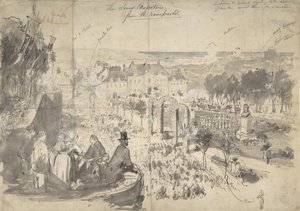III. Napóleon látogatása Boulogne-on-the-Sea-ban, 19. század. alkotó: Constantin Guys