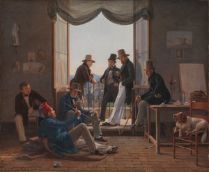 Dán művészek csoportja Rómában alkotó: Constantin Hansen