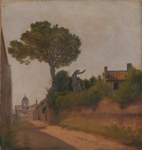 Egy utca Rómában. Piszok sikátor alkotó: Constantin Hansen