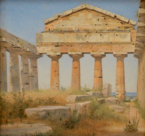 Dán:  Athenatemplet i Pæstum Athéné temploma Paestumban alkotó: Constantin Hansen