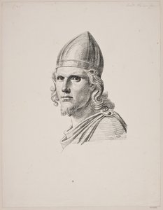 Týr isten feje Ægir lakomáján alkotó: Constantin Hansen