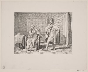 Illusztráció Svend Grundtvighoz, "Marsk Stig: Dán népdal a 13. századból", 1861 alkotó: Constantin Hansen