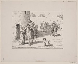 Illusztráció Svend Grundtvighoz, "Marsk Stig: Dán népdal a 13. századból", 1861 alkotó: Constantin Hansen