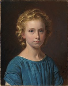Margrethe Vullum gyermekként (született Lehmann) alkotó: Constantin Hansen
