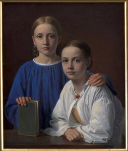 Meta Magdalene Hammerich és a művész lánya, Kristiane Konstantin Hansen alkotó: Constantin Hansen