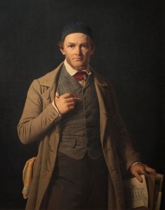 Gottlieb Bindesbøll portréja alkotó: Constantin Hansen