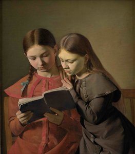Signe és Henriette Hansen, a művész nővérei, 1826.