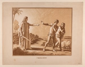 A Paradicsom kiűzése alkotó: Constantin Hansen