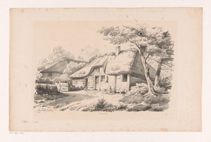 Tájkép A táj (sorozat címe) alkotó: Constantinus Cornelis Huysmans