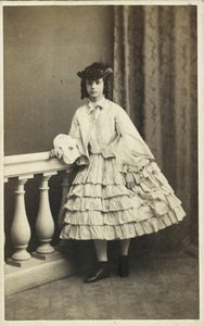 Dagmar dán hercegnő portréja 1847-1928, 1860. alkotó: Copenhagen Photo studio E. Lange