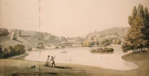 Stourhead, 1780 körül (akvarell és ceruza, papír)