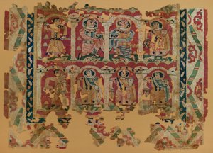 Textiltöredékek gobelinszövésben, 6-8. század (textil)