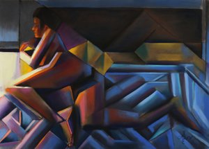 A geometrikus nő elmélkedik alkotó: Corné Akkers