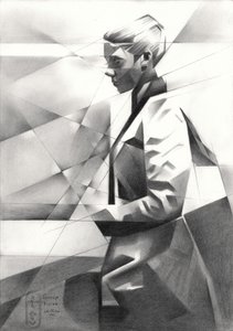 Modern geometrikus portré alkotó: Corné Akkers