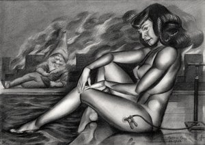 Gondolkodó pin-up törpe alkotó: Corné Akkers