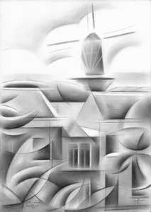 Árnyékos városi geometria alkotó: Corné Akkers