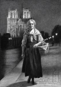 Nők a Notre Dame-i estén alkotó: Corné Akkers