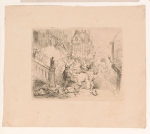Frans Hercules van Anjou-t kiutasították Antwerpenből alkotó: Corneille Seghers