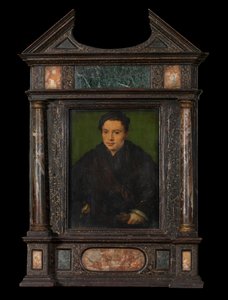 Férfi portré (olaj, panel) alkotó: Corneille de la Haye (1500 75)