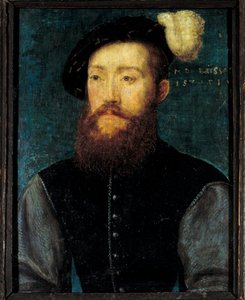 Charles de Cosse, Brissac grófjának portréja (Cosse-Brissac) Corneille De Lyon (Corneille de La Haye) fafestménye (1500/1510-1574)