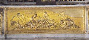 Pieta, a királyi kápolnából (aranyozott bronz)