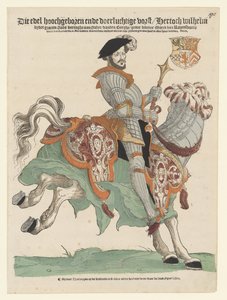 Willem van Cleves herceg, Jülich és Berg, Mark grófja, Ravenstein ura lóháton álló portréja