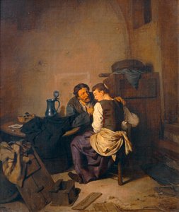 Interieur rustique - rusztikus belső tér ... alkotó: Cornelis Bega