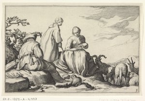 Pásztorok Négy pásztorjelenet (sorozat címe) alkotó: Cornelis Bloemaert (II) (possibly)