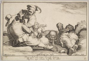 A foglalkozás örömei. alkotó: Cornelis Bloemaert