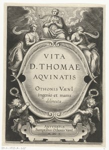 Címnyomat: Otto van Veen, Vita D. Thomae Aqvinatis, Antwerpen, 1610 Aquinói Szent Tamás élete (sorozat címe)