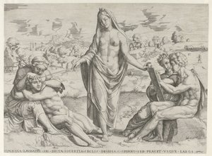 A találékonyság megjutalmazza a szorgalmat, és megbünteti a lustaságot alkotó: Cornelis Bos (attributed to)