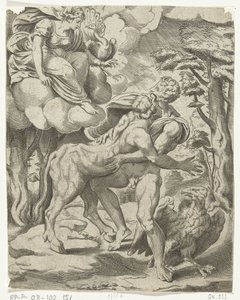 Jupiter, Io és Juno Jupiter szerelmi kalandjai (sorozat címe) alkotó: Cornelis Bos