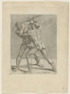 Két kardforgató Kardforgatók (sorozat címe) alkotó: Cornelis Bos