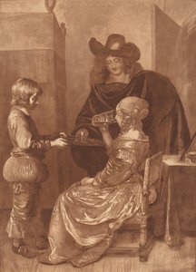 Cavalier és Lady with a Page, 1779, 1781-ben jelent meg. alkotó: Cornelis Brouwer