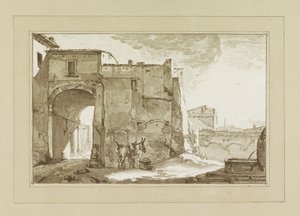 Kapu utazóval és öszvérrel alkotó: Cornelis Brouwer