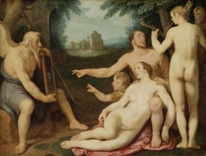 Az idő tükre, 1628 (olaj, réz)
