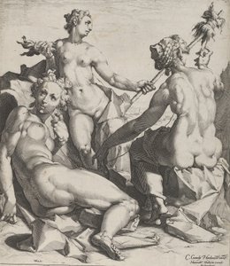 A három sors, kb. 1589 alkotó: Cornelis Cornelisz van Haarlem