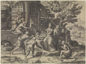 A Pásztorok imádata alkotó: Cornelis Cort