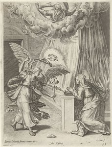 Angyali Üdvözlet alkotó: Cornelis Cort