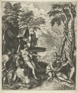 Diana felfedezi Callisto terhességét alkotó: Cornelis Cort