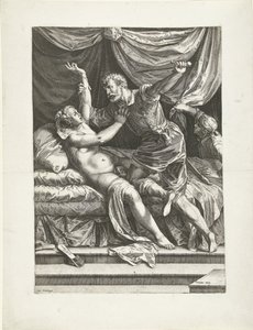 Lucretia en Sextus alkotó: Cornelis Cort