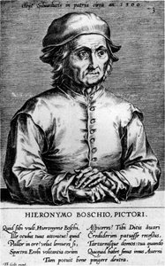 Hieronymus Bosch portréja, 1570-es évek. alkotó: Cornelis Cort
