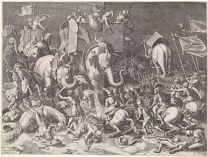 Zamai csata Scipio és Hannibal között, éjszaka